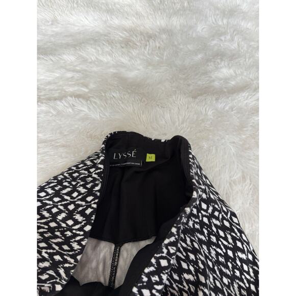 Lysse women's sz. M blk & white design bottom zipper pants. Pretty, comfortable - Picture 7 of 16